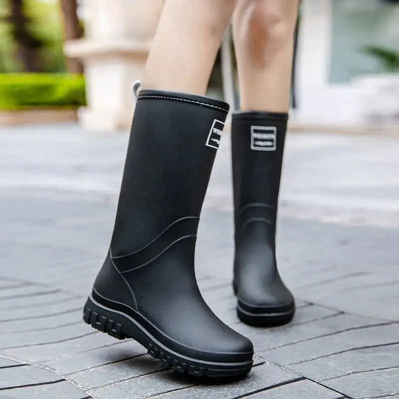 Wasserfeste Damenstiefel Mid Calf Rutschfest