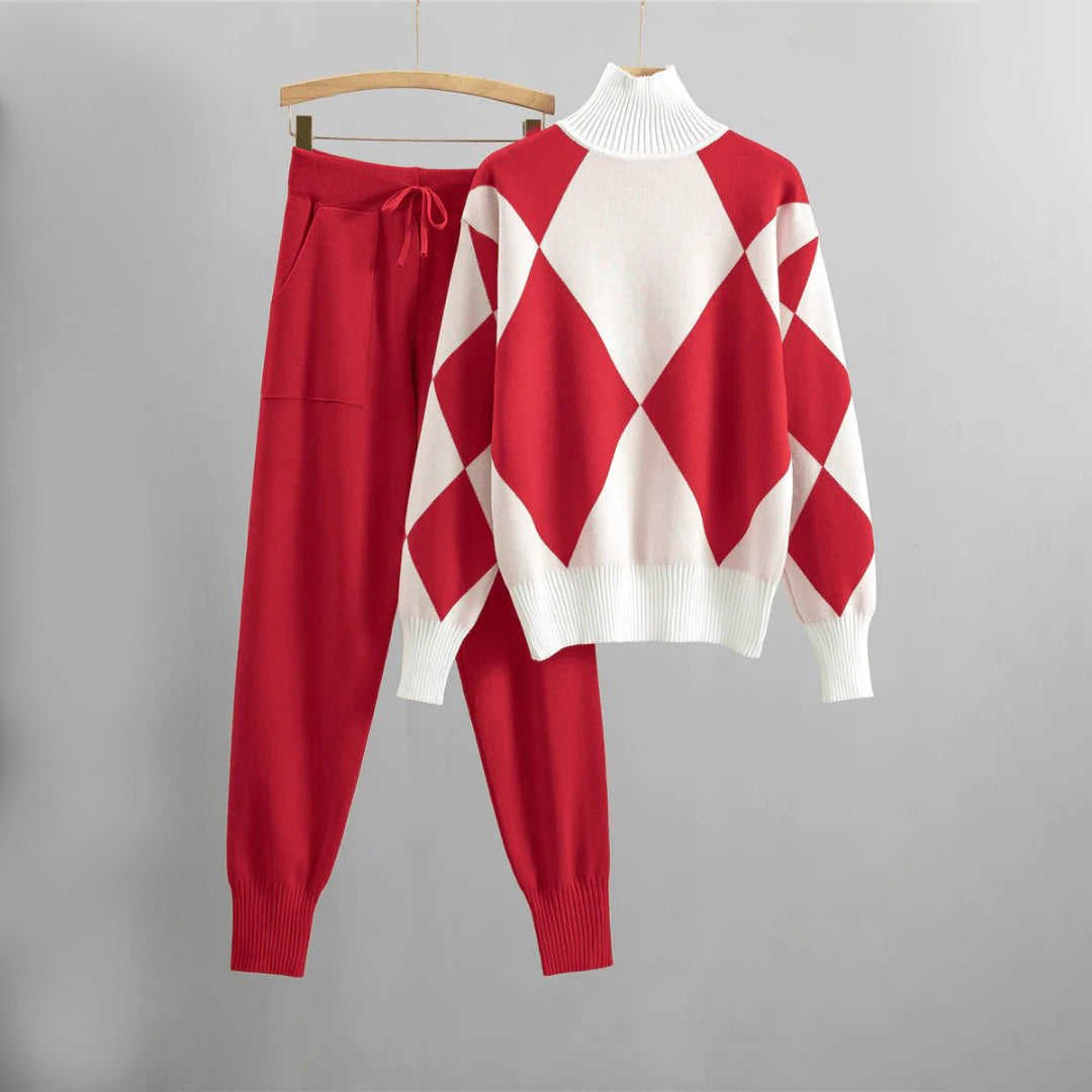 Kuschelige Sweathose und Pullover Set Damen