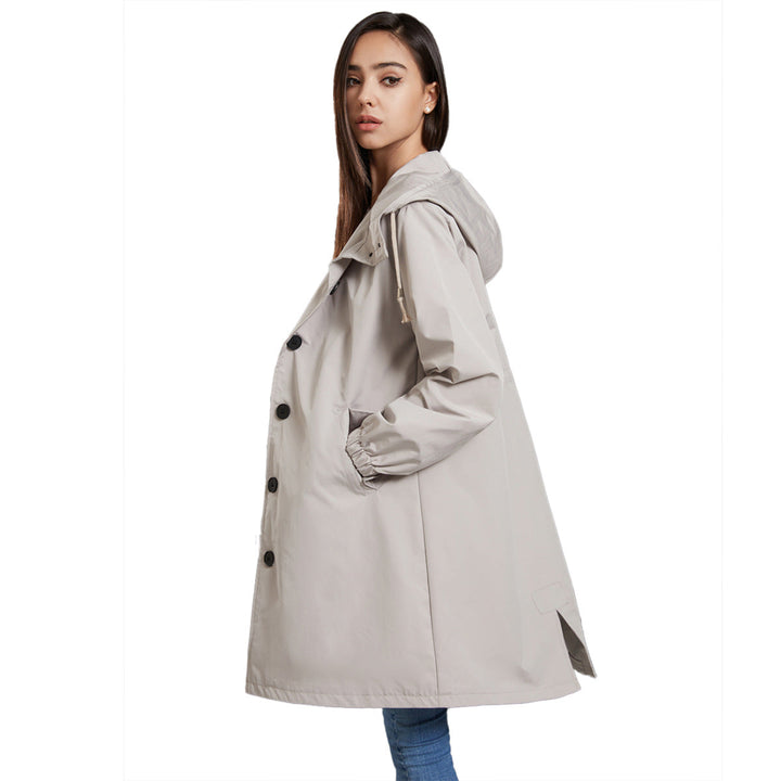 Moderne Regenjacke Damen Elegant Leicht