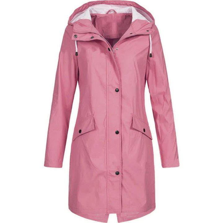 Wasserfester Damen Regenmantel Lang