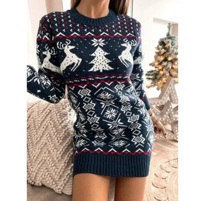 Weihnachtskleid Damen Winter Elegant