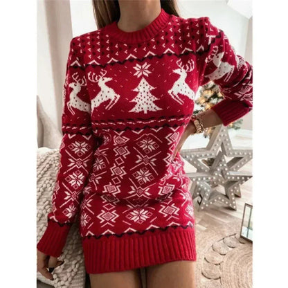 Weihnachtskleid Damen Winter Elegant