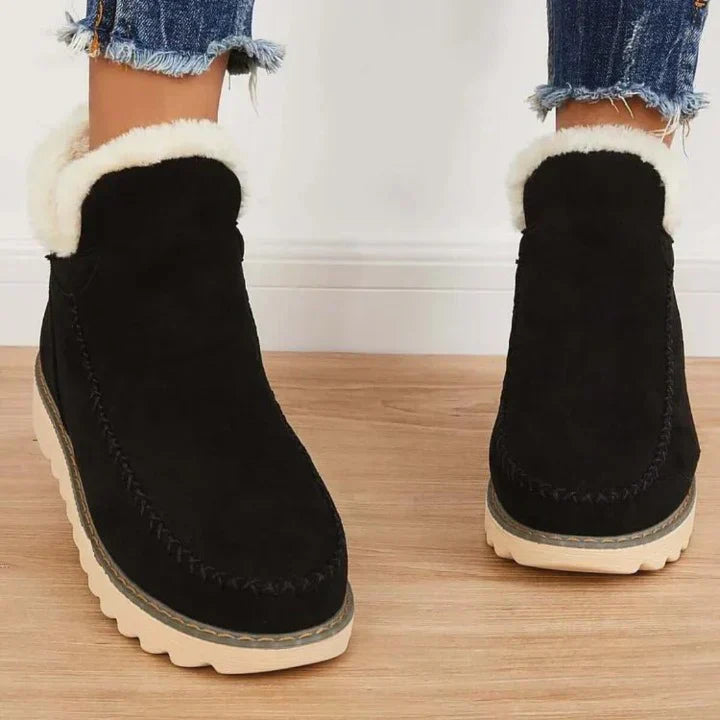 Dicksohlige Winterstiefel Retro Chic