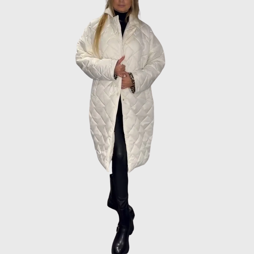 Damen Winterjacke Wendbar Gefüttert Warm