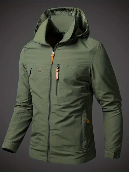 Wasserdichte Herrenjacke Kapuzenparka