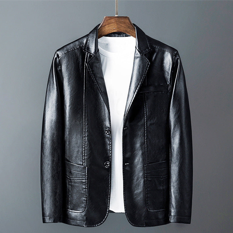 Elegante Lederjacke Klassisches Design