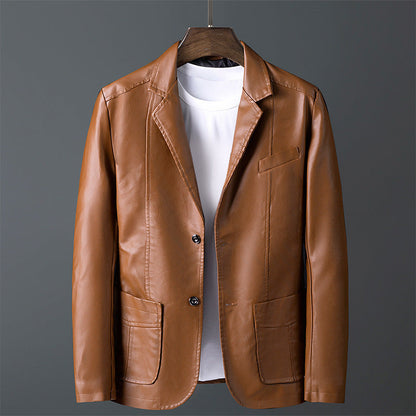 Elegante Lederjacke Klassisches Design
