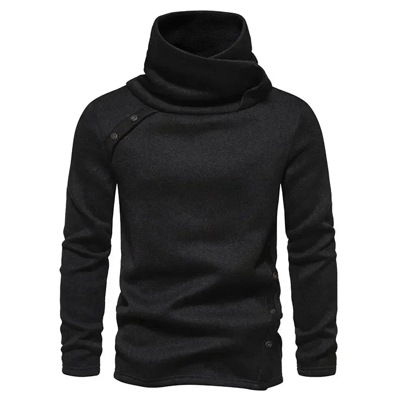 Herren Rollkragenpullover Langarm Warm