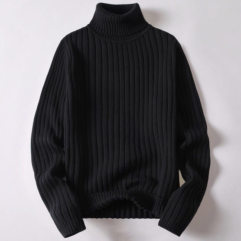 Herren Rollkragen Pullover Strick Qualität