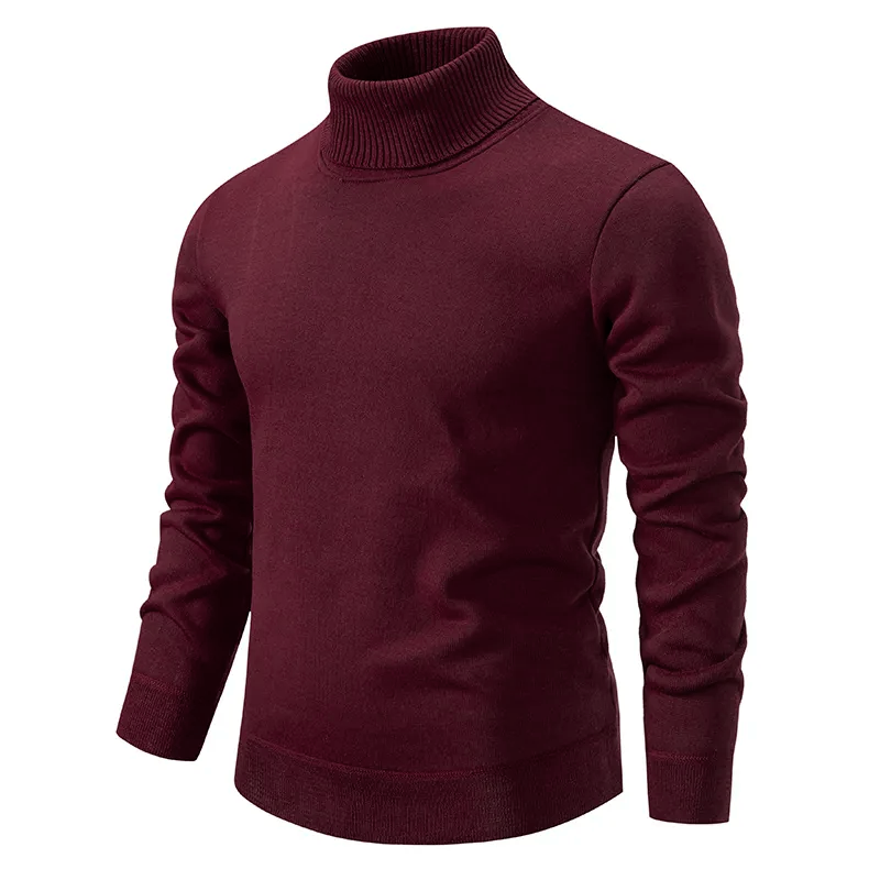 Herren Rollkragenpullover Warm Strick
