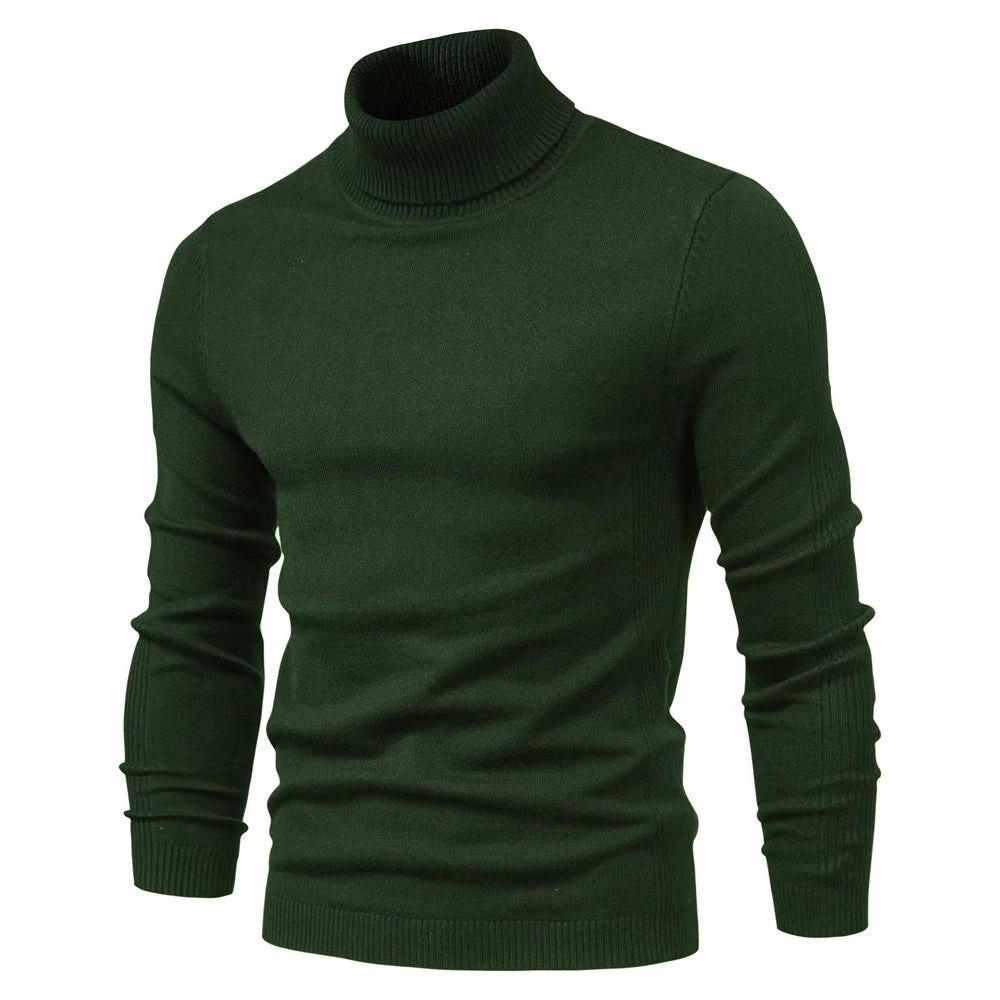 Herren Rollkragenpullover Slim Fit Elegance