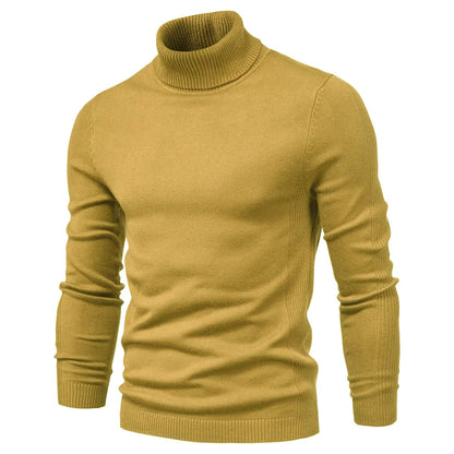 Herren Rollkragenpullover Slim Fit Elegance