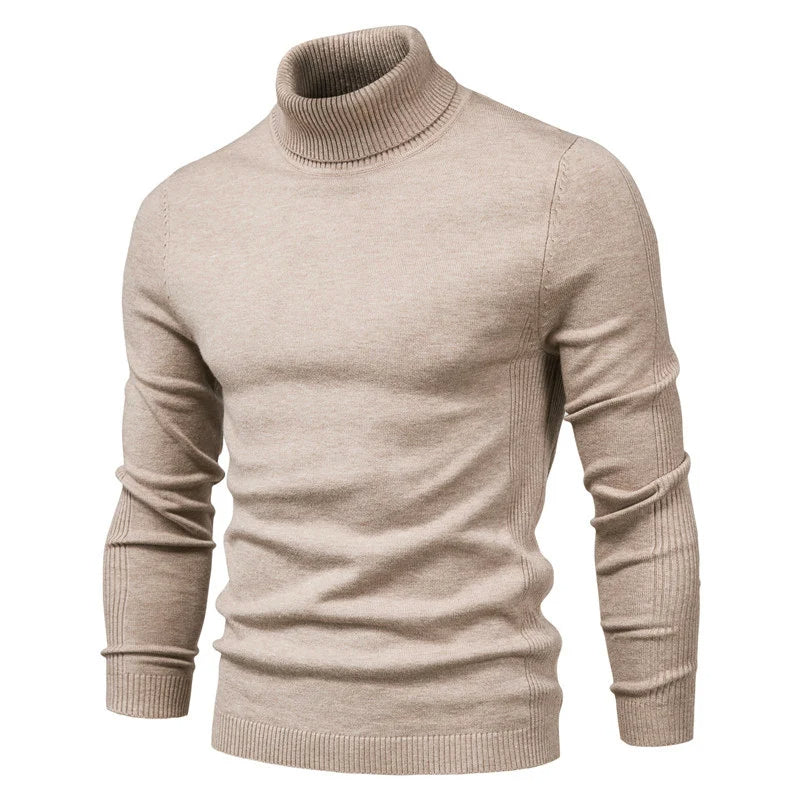 Herren Rollkragenpullover Slim Fit Elegance