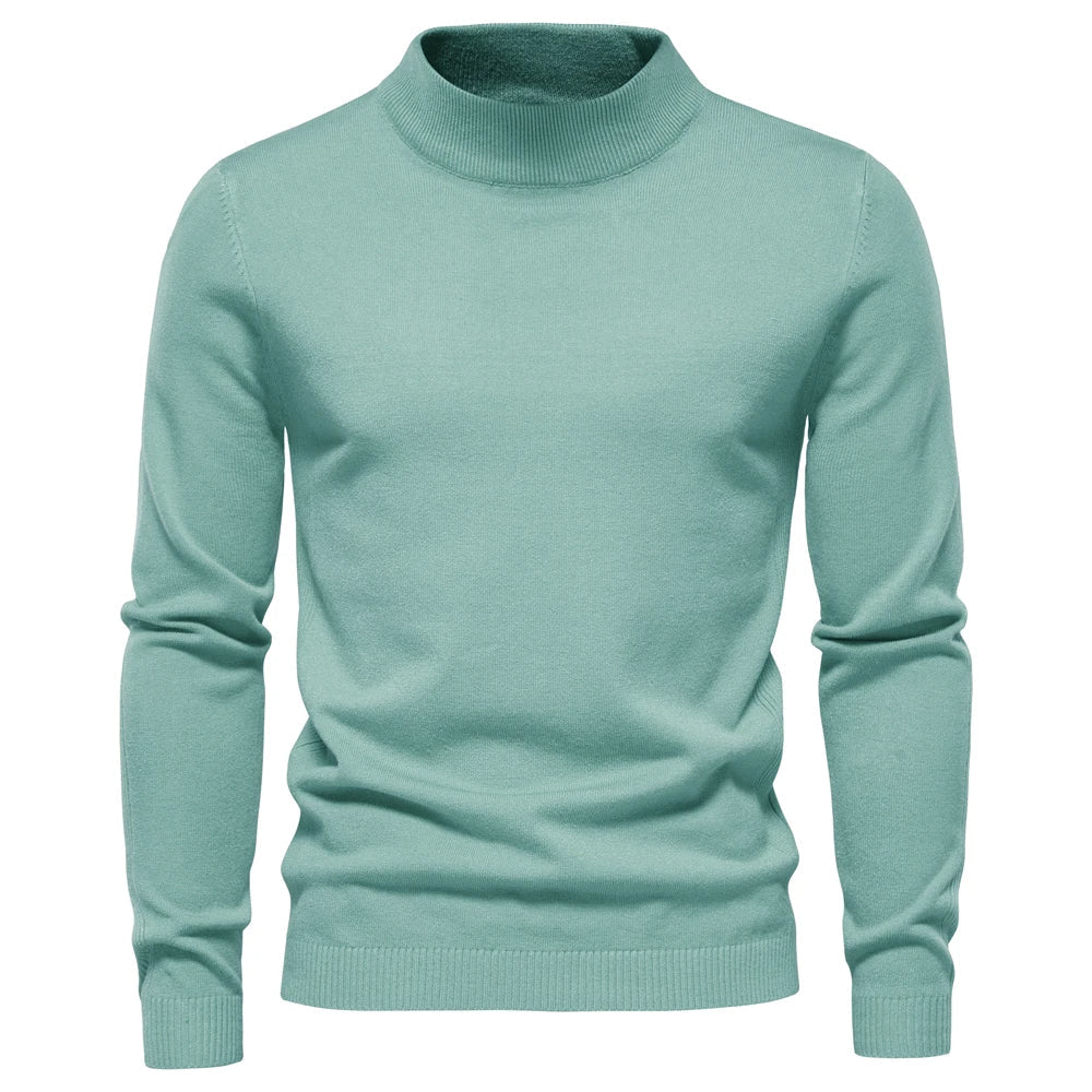 Herren Rollkragenpullover Slim Fit Elegance