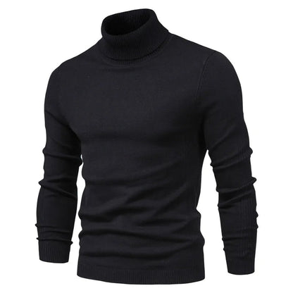 Herren Rollkragenpullover Slim Fit Elegance