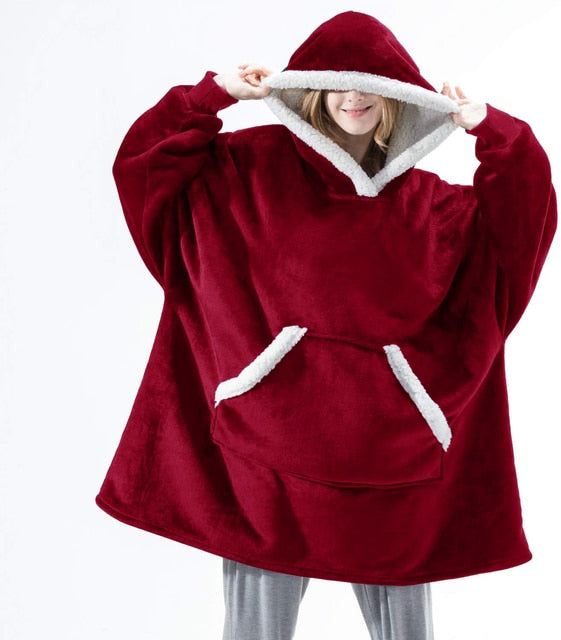 Kuschel-Kapuzenpullover Weich & Warm Polyester