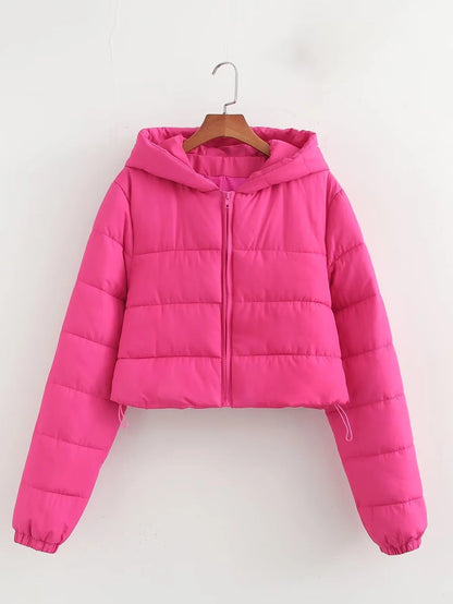 Stylische Winterjacke Slim Fit Kapuze