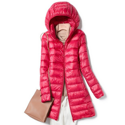 Frauen Winterjacke Isoliert Kapuze Warm