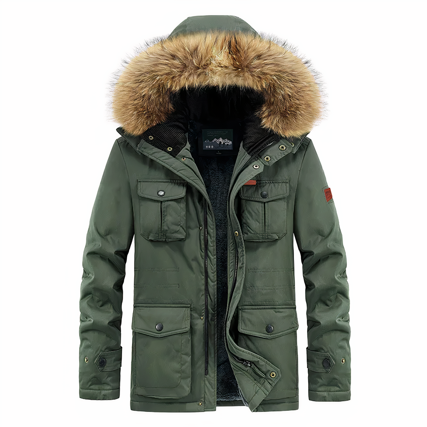 Wasserfeste Regenjacke mit Kapuze