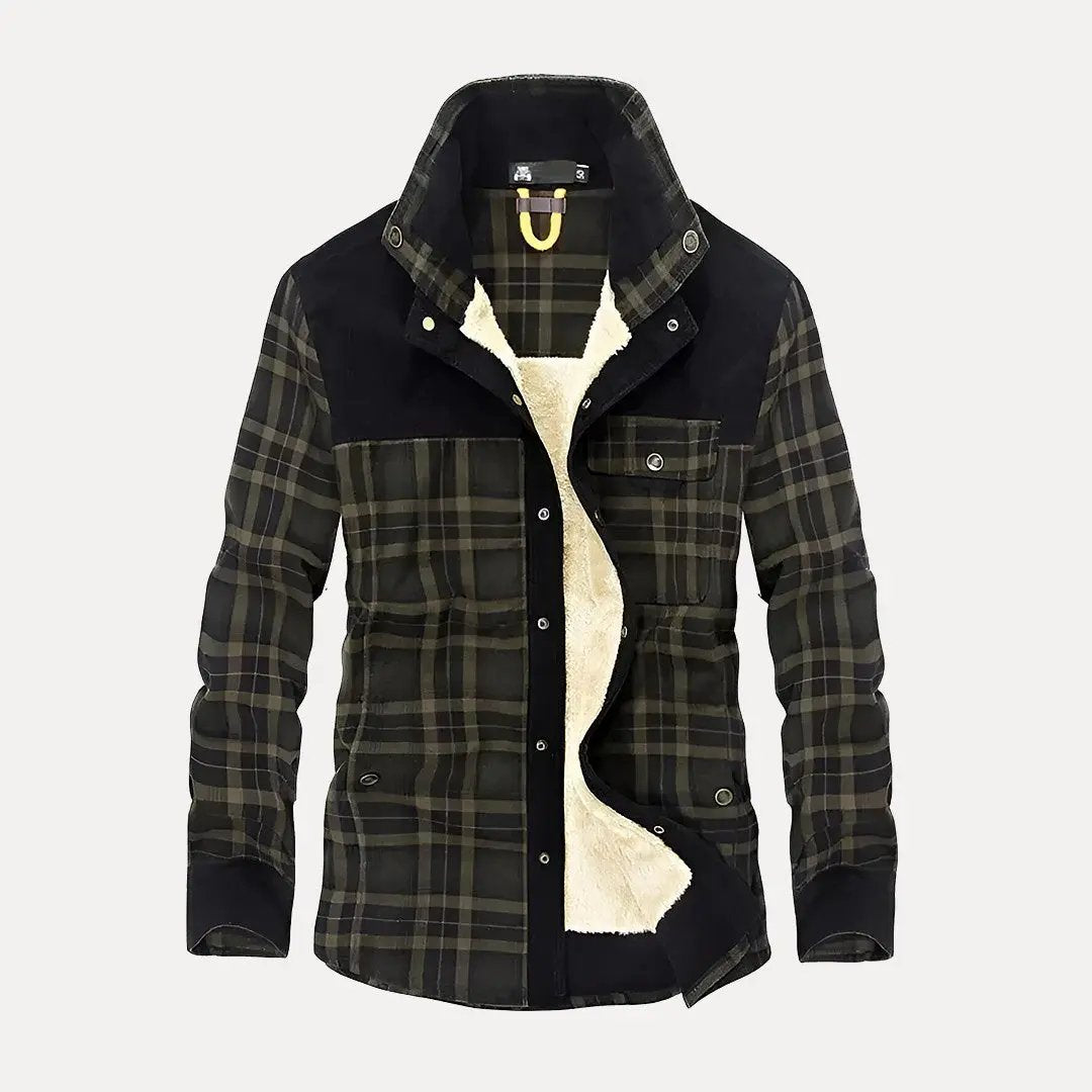 Warme Outdoor Jacke Plaid Style
