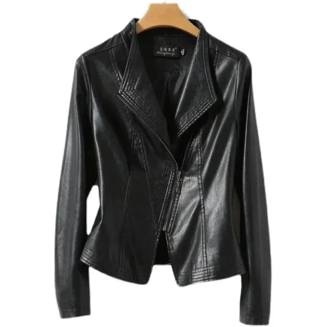 Lederjacke Biker Stil Cool - IdealeKleiden