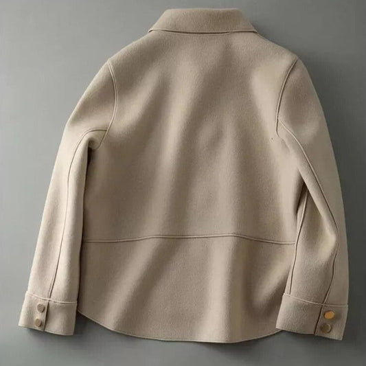 Stylische Damenjacke Warm Elegante Knöpfe - IdealeKleiden