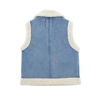 Modische Winterjacke Jeans Casual Style - IdealeKleiden
