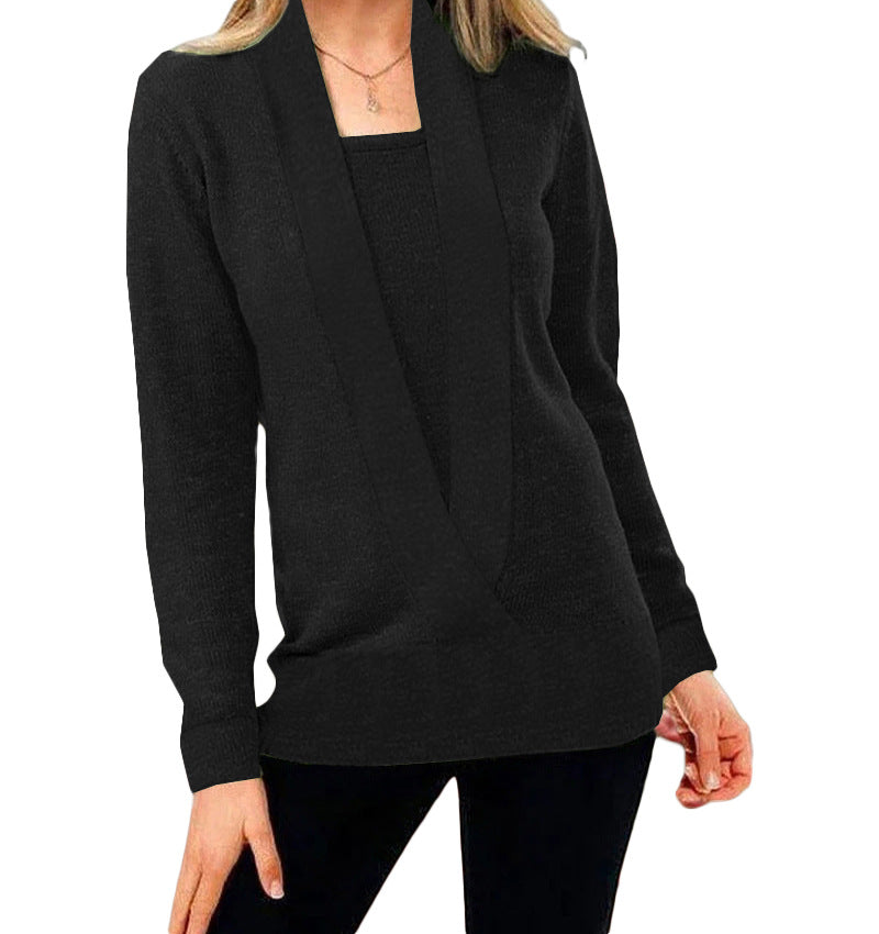 Elegante Damenpullover Tiefes Dekolleté