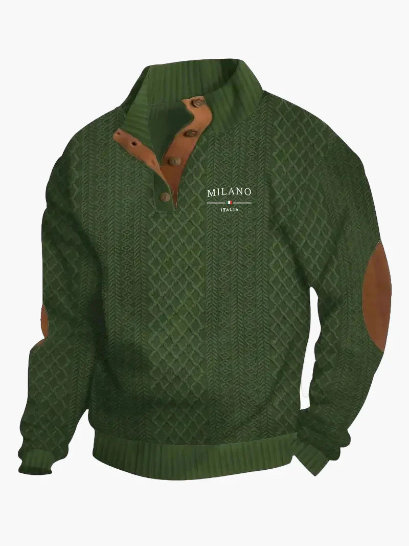 Stilvoller Strickpullover Italienisch Vintage Look