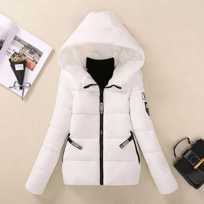 Warme Winterjacke Gefüttert Kapuze