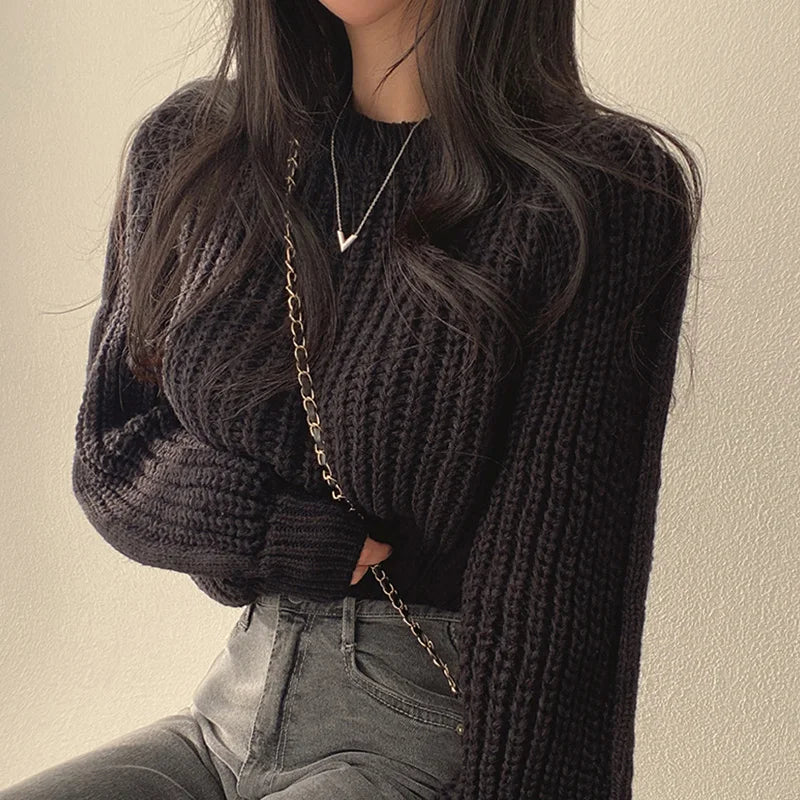 Weiches Strickoberteil Frauen