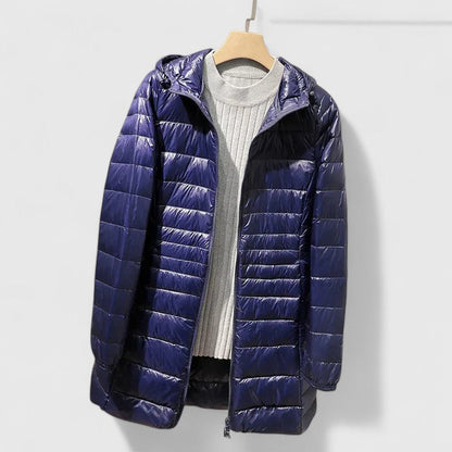 Damen Steppmantel Winter Warm Reißverschluss