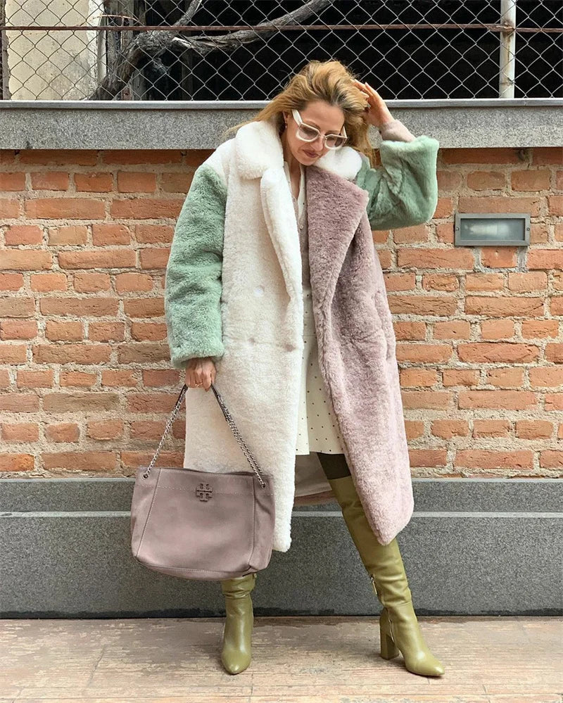 Warme Pelzjacke Winter Mantel - IdealeKleiden
