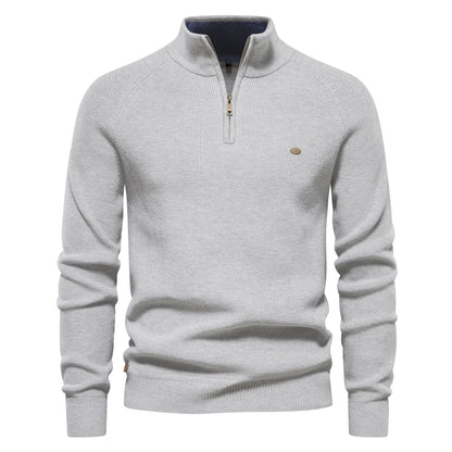 Pullover Mit Halbzipper Modern Design - IdealeKleiden