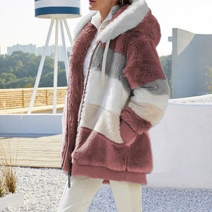 Plüschjacke Damen Weich Warm & Stilvoll