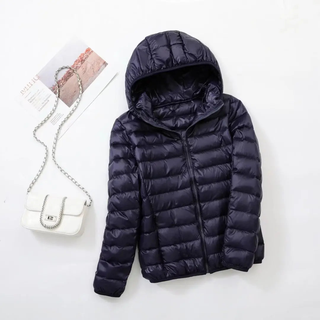 Kapuzen-Daunenjacke Warm Winter