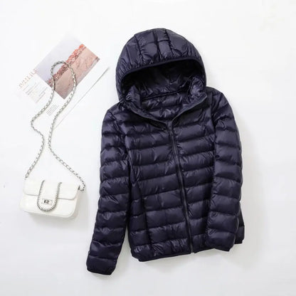 Kapuzen-Daunenjacke Warm Winter