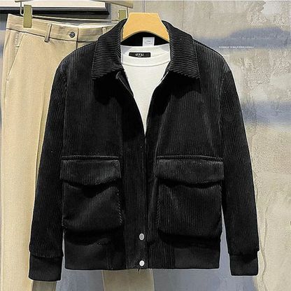 Stylische Herren Cordjacke Modern Schnitt