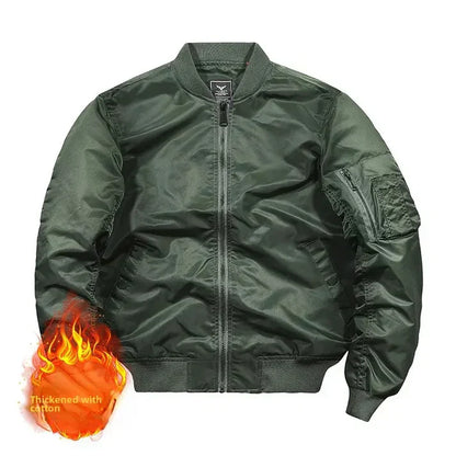 Leder Bomberjacke Fliegerstil