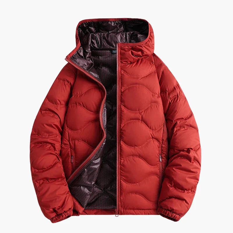Warme Steppjacke mit Kapuze - Outdoor Winterjacke