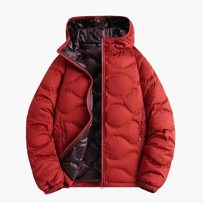 Warme Steppjacke mit Kapuze - Outdoor Winterjacke
