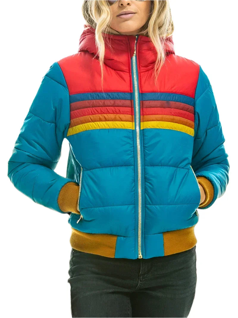 Retro Pufferjacke Damen Style