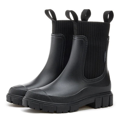 Wasserdichte Stiefeletten Damen Chunky Sohle