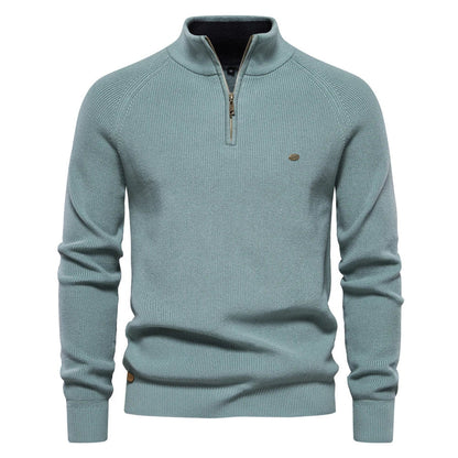 Herren Pullover Strick Modern Reißverschluss