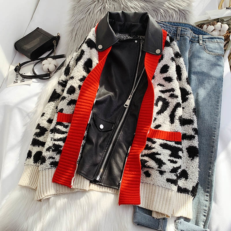 Stylische Lederjacke Rollin' Style