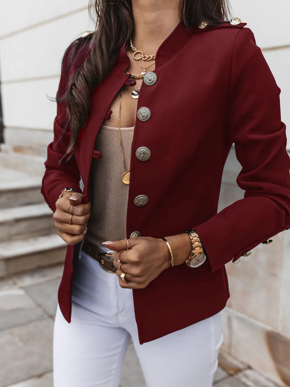 Elegante Luxusjacke Damen Designerkleidung