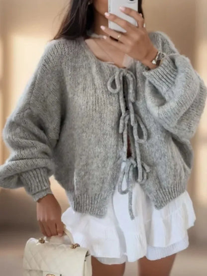 Damen Strickjacke Langarm Warm und Bequem