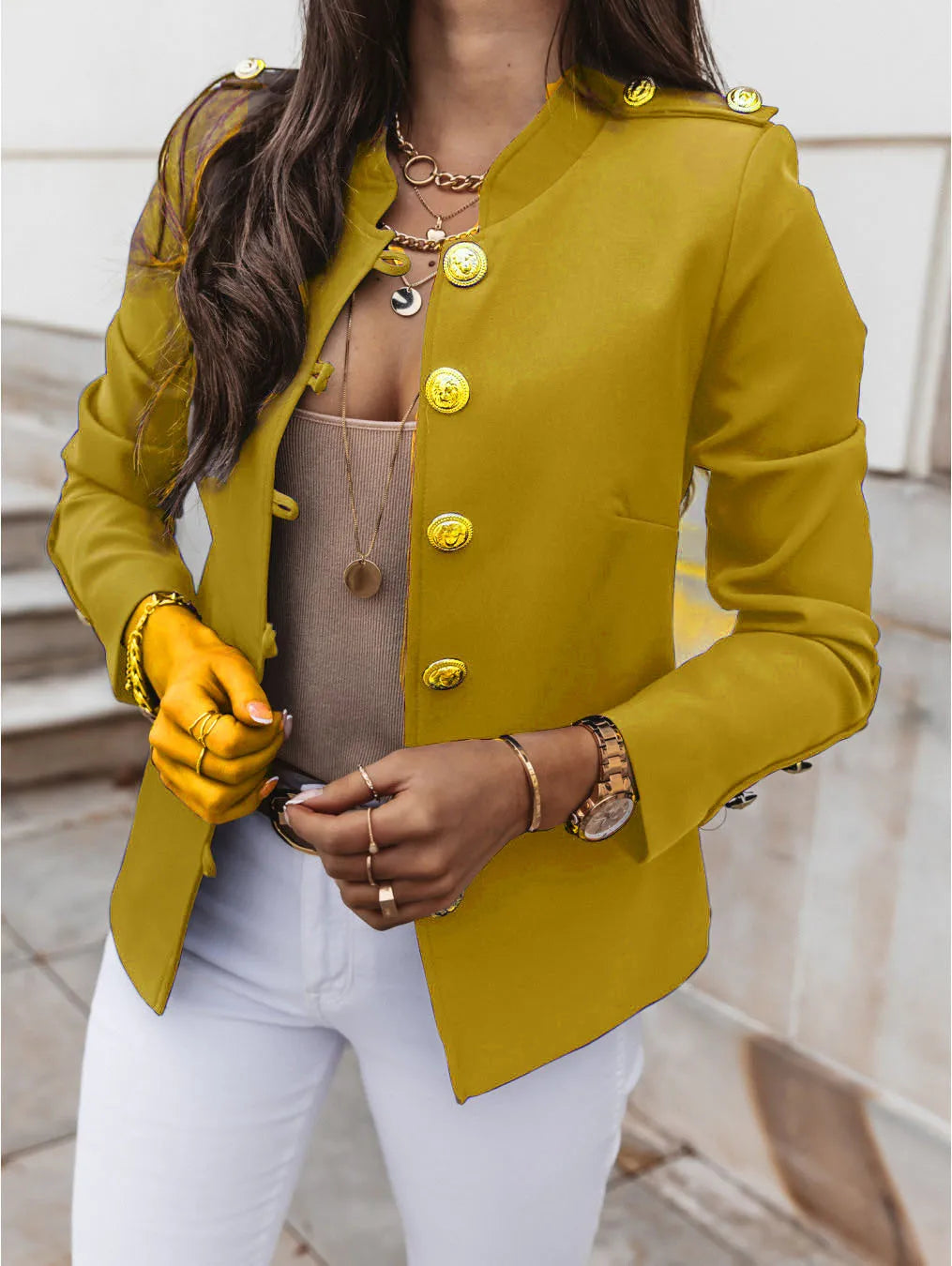 Elegante Luxusjacke Damen Designerkleidung