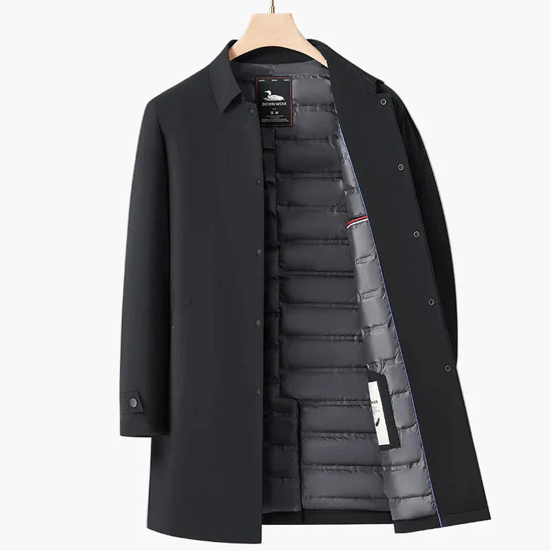 Stilvolle Übergangsjacke Stehkragen - Eleganter City Mantel
