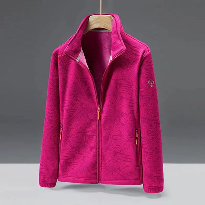 Weiche Fleecejacke mit Hoher Kragen und Reißverschluss